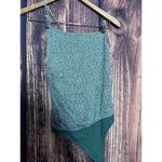 American Eagle Outfitters Women's XS Green Body Suit Floral One Shoulder Photo 1