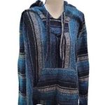 Delmex Acrylic Cotton Poncho Size Large White Photo 0