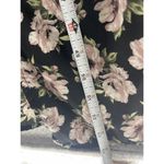 Japna  Women's Hi Lo Romper Maxi Dress Black Floral Short Sleeve Small V Neck Photo 5