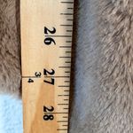 Philosophy  Tan Faux Fur Vest Jacket Womens XS Soft Cabincore Mob Wife Winter Photo 6