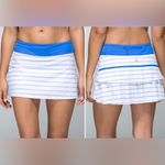 Lululemon RARE Run Pace Setter Skirt 2-Way Stretch Deauville Stripe Pipe Dream 6 Photo 1