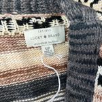 Lucky Brand  Jacquard Boyfriend Cardigan Small Western Boho Fall Sweater Photo 10
