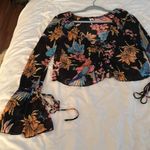 Free People Of Paradise Black Combo long sleeve top XS great condition Photo 7