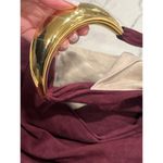 Bottega Veneta  Fluid Suede Dress in Mahogany & Sand 34 0 2 Womens Midi Leather Photo 7