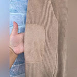 SER.O.YA Devin distressed Sweater dress in tan size small Photo 11