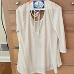 Earthbound Trading Co Crochet Lace Long Sleeve Top Photo 1