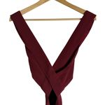 Fame and Partners Firedust Red Plunge Cut Out Sleeveless Slit Gown Size 4 Photo 11