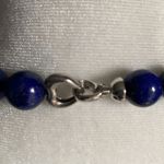 Lapis Lazuli Women’s Statement Gemstone Crystal Bead 16” Strand Necklace Blue Photo 3