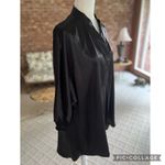 Anne Klein  Black Satin 3/4 Sleeve Tunic Top 1X Photo 11