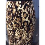 Merona Animal Print Stretch A Line Skirt Womens Size 10 VNC Lined Photo 1