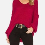 Free People All Mine Sweater in Raspberry size M Photo 5