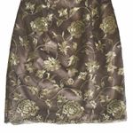 Adrianna Papell  ✶ Strapless Lace Sheath Dress ✶ Floral Embroidery ☀︎︎ Metallic 2 Photo 3