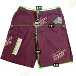 Eddie Bauer 100% Cotton Hiking Cargo Shorts Mid Rise 10” Inseam Plum Size 6 Photo 3