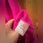 Olive & Oak  - Intense Magenta Ribbed Sleeveless Midi Dress Photo 9