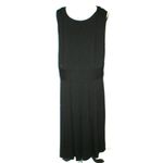 Three Dots New Womens NWT $151  Curvy 20 22 Plus Jersey Dress 3X Black USA No Slv Photo 4