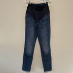 Madewell NWT Maternity Over-the-Belly Skinny Jeans in Danny Wash TENCEL Denim Photo 3
