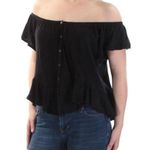 We The Free Mint Julep Off the Shoulder Top Sz small black Photo 12