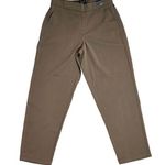 Dictionary Brown High Rise Straight Leg Dress Pants Size M Photo 0