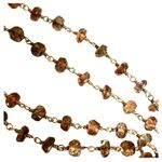 Smoky Quartz Beaded Necklace with Dark Pearl Acorn Pendant Photo 6