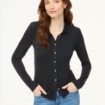 NWT JCrew Black Knit long Photo 0