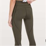 Lululemon Time To Sweat Crop 23" in Dark Olive Size 4 W6AWSS Photo 10