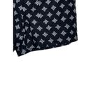 Gap  Women Shorts Linen Casual Drawstring Waist Diamond‎ Pattern Black Size 4 NWT Photo 2