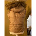 New York & Co Puffy Vest Small Tan Photo 1