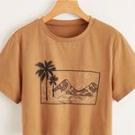 Romwe Graphic Crop Tee Photo 0