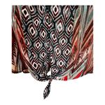 Fig and Flower Multicolor Geometric Women's Top Red Photo 2