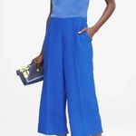 Banana Republic  Wide Leg Crop Jumpsuit Blue Size 2 NWT Photo 0