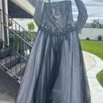 Camille La Vie  Black and White Studded Prom Dress Photo 0