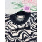 SO  Goods For Life Zebra Print Pullover Sweater Women's Large Knit Cozy Photo 5