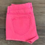 Madewell Hot Pink Denim Shorts Size 24 Photo 5
