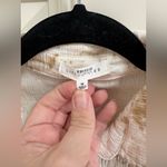 Little Lies Crinkle Dye Tie Waist Shirt Midi Dress Size Medium White Photo 4