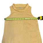 🌼 Lina Tomei Made in Italy Striped Linen Sleeveless Blouse Top Size L Yellow Size L Photo 1