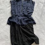 Alice + Olivia Employed Silk Peplum Dress Photo 5