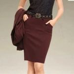 CAbi  3582 Burgundy Boss Pencil Skirt, 10 Photo 1