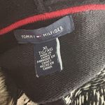Tommy Hilfiger Sweater Zip Up Sweater w/Fur Trimmed Hood Black & Cream Size XL Photo 6