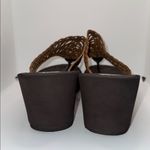 Yellow Box  Platform Wedge Sandals w Boho Woven Upper Women’s 10 Tan & Brown Photo 4