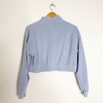 Aerie Light Blue Corduroy Cropped Zip Jacket Size Small Photo 1