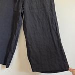 CP Shades  Black Linen Wide Leg Pants Size Large Photo 5
