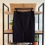 Ann Taylor  Stretch Ponte Knit Black Career Pencil Skirt, 6 Photo 2