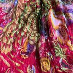 Vintage Coral Reef Print High Waisted Summer Red Shorts Size L Photo 4