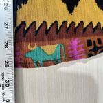 Jane Ashley VTG  Gauze Top Blouse Button 3/4 Sleeves Beaded Western Aztec Artwear Photo 4