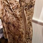 Absolutely Gorgeous Beaded V-Neck Brown/Cream Jungle Tunic Photo 4