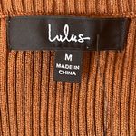 LULUS Thankful for You Brown and Black Striped Sweater Dress Size Medium Photo 6
