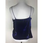 Line and Dot Blue Velvet Tank Top Small Photo 2