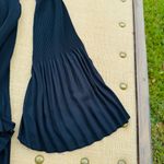 Current Air  Elegant Black Pleated Women's Top Photo 4