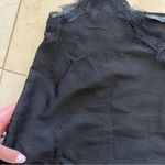 ZARA  Like New Black Polka Dot Silky Blouse Sz Small Photo 2