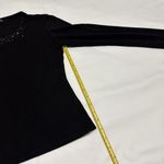 Lafayette 148 Sequin Embellished Neckline Long Sleeve T Shirt Top L Large Photo 5